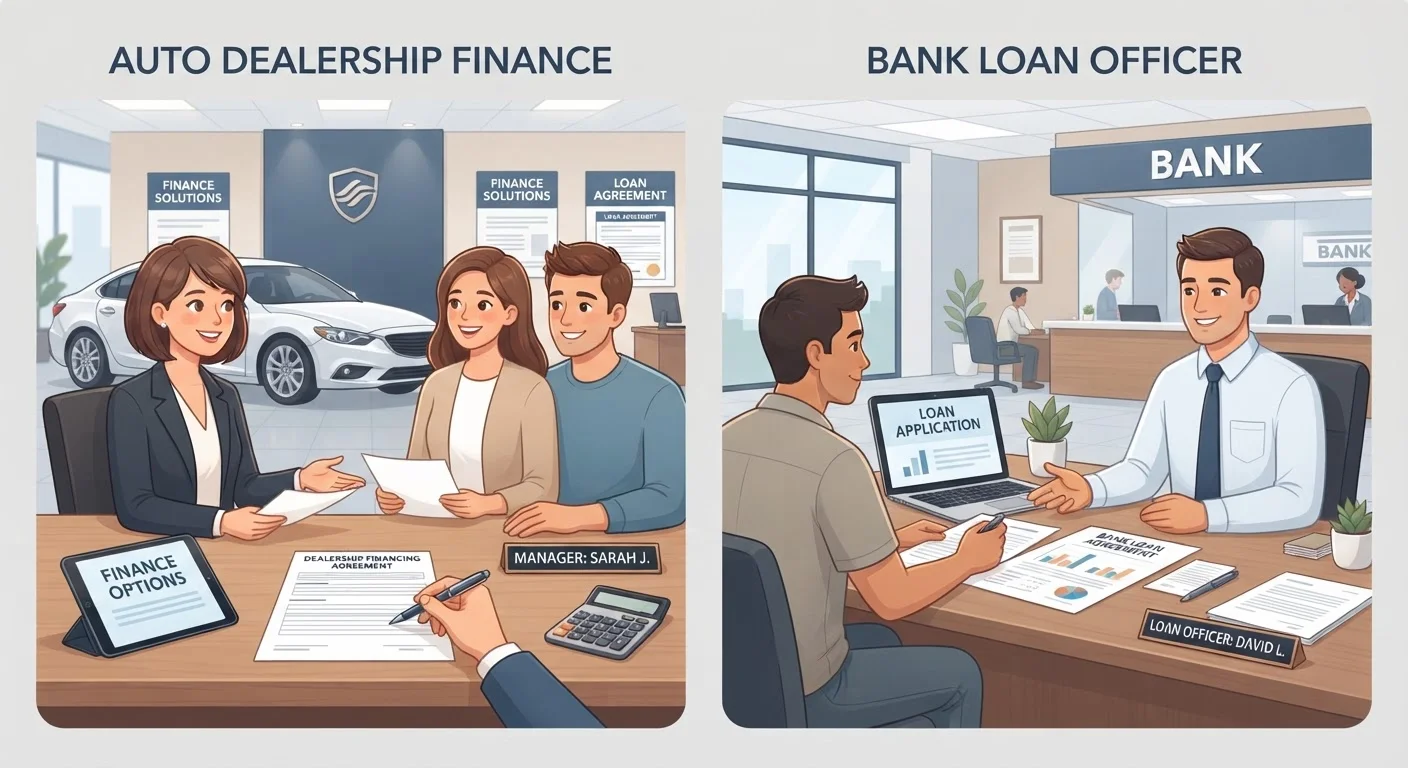 Dealer Finance vs. Bank Loan: How Each One Works