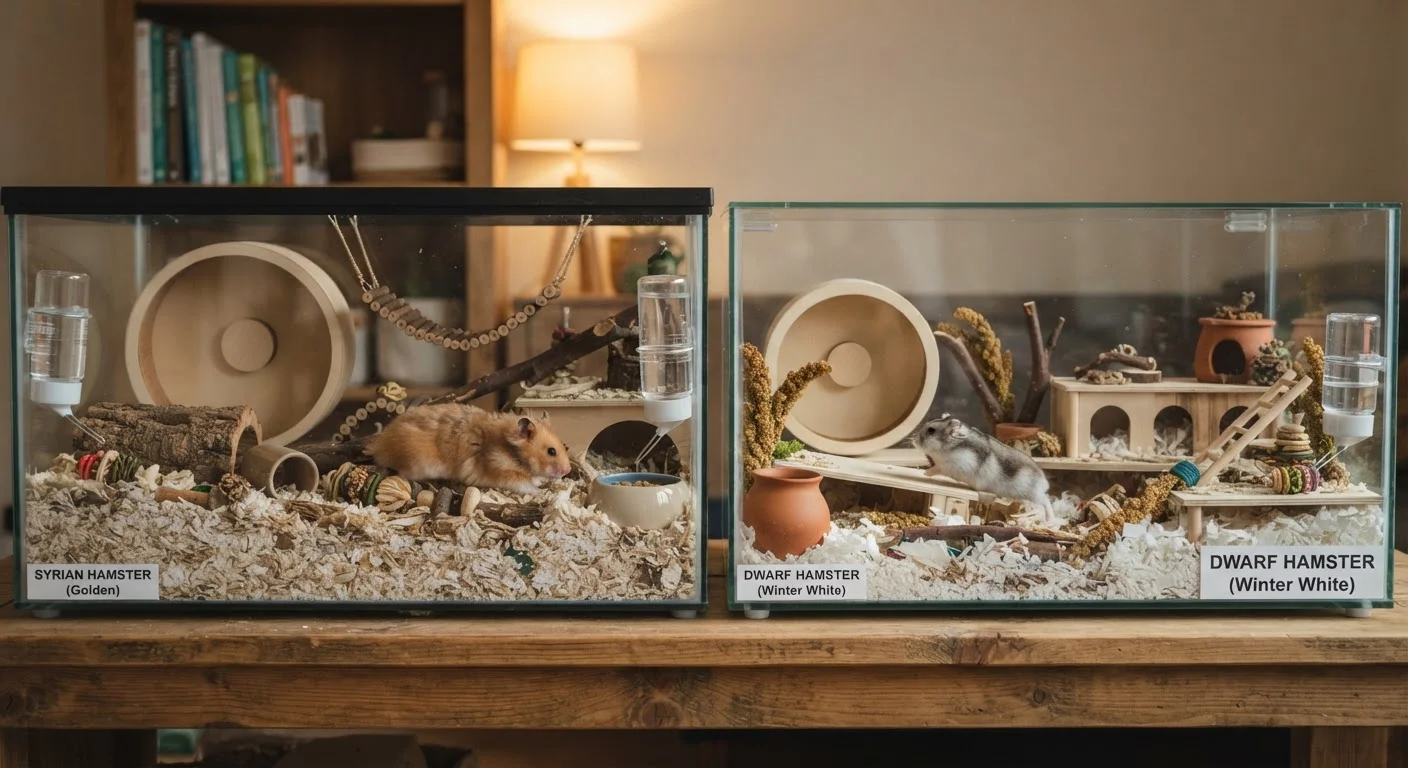 Hamster Housing: Syrian vs. Dwarf — Two Pets, Two Very Different Needs
