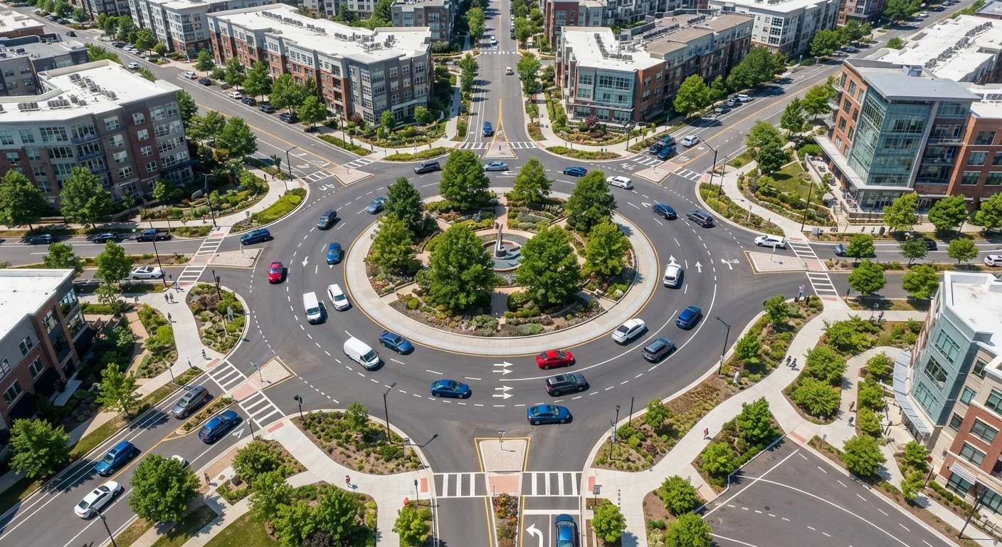 How Roundabouts Work — and Why Drivers Dread Them Unnecessarily