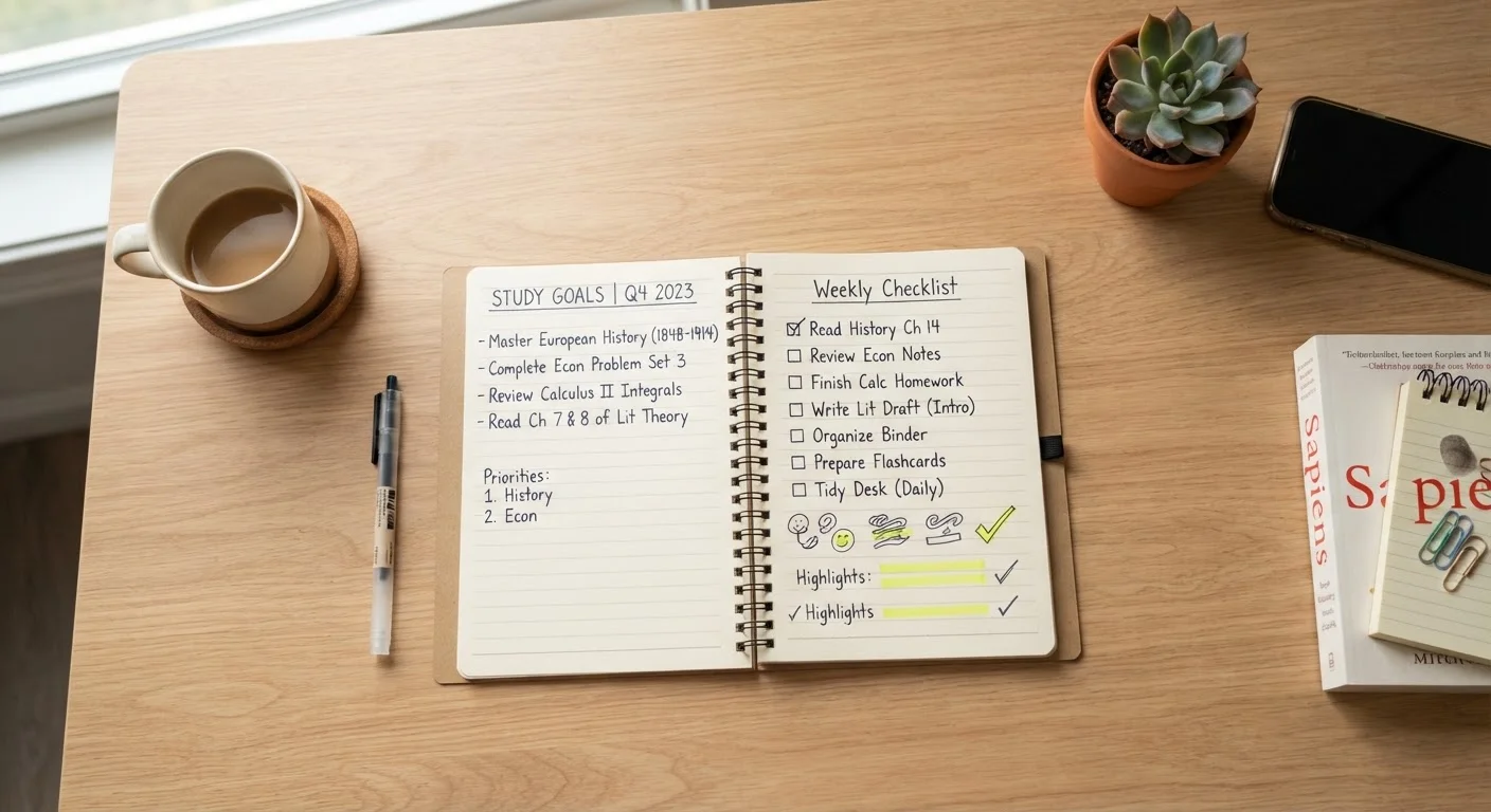 Setting Study Goals That Are Specific Enough to Actually Work