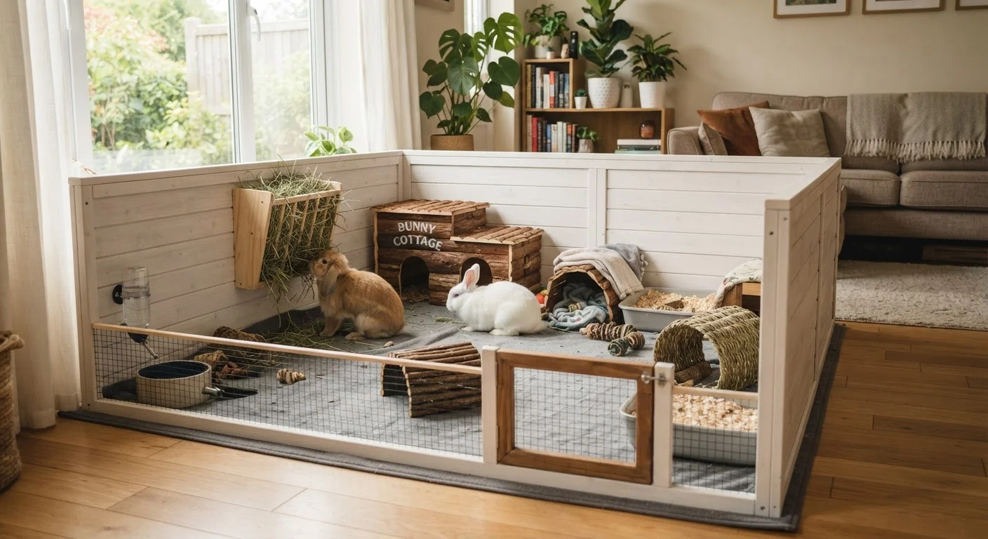 Setting Up a Rabbit Enclosure That Keeps Your Bunny Safe and Stimulated