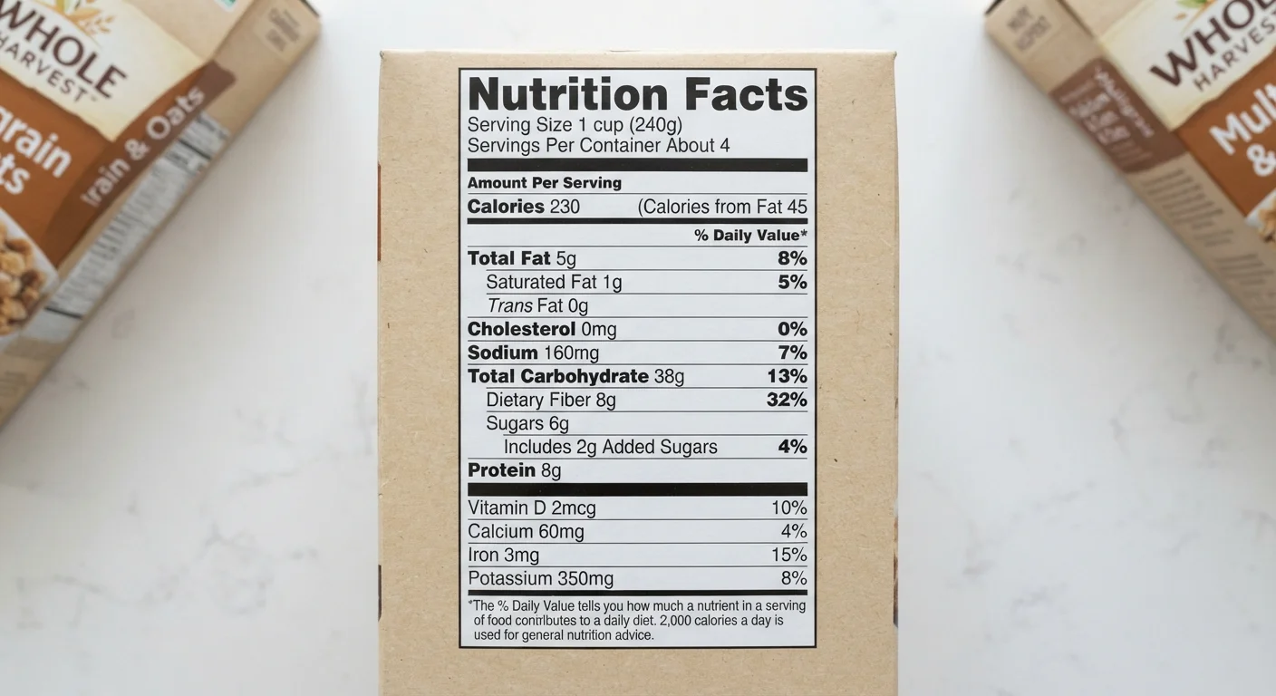 The Nutrition Facts Label, Line by Line