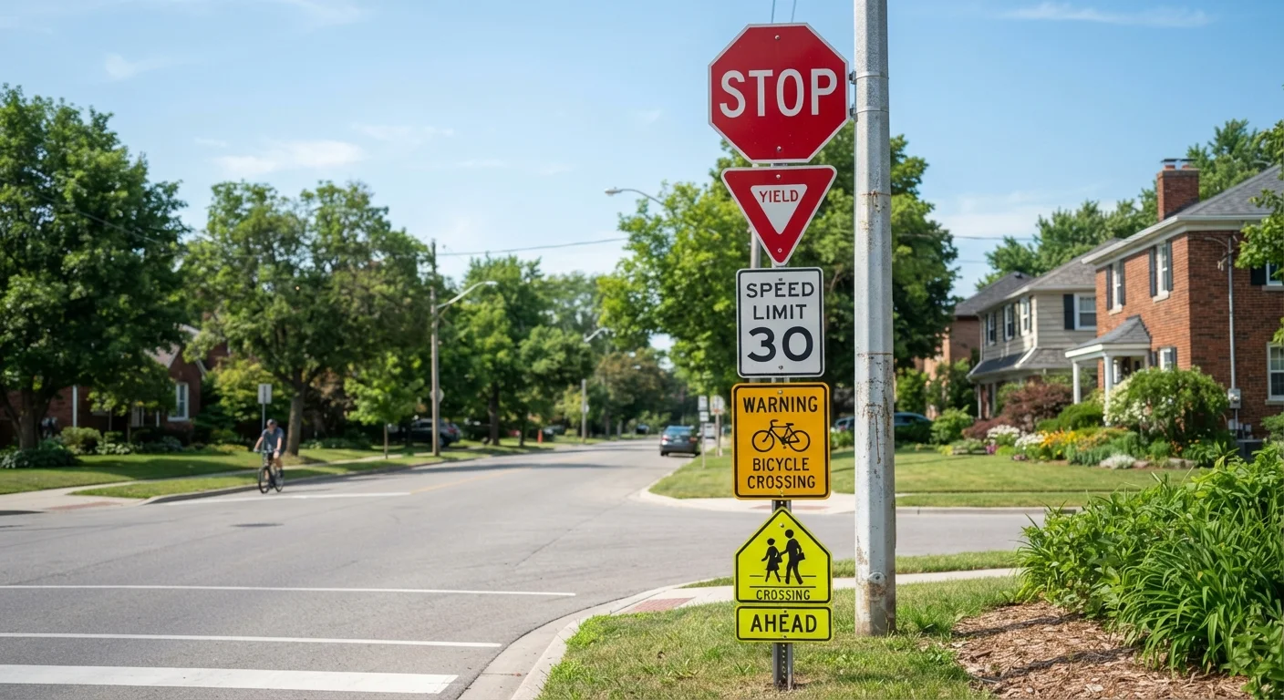 What the Road Signs You See Every Day Actually Mean
